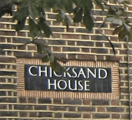 Chicksand House sign